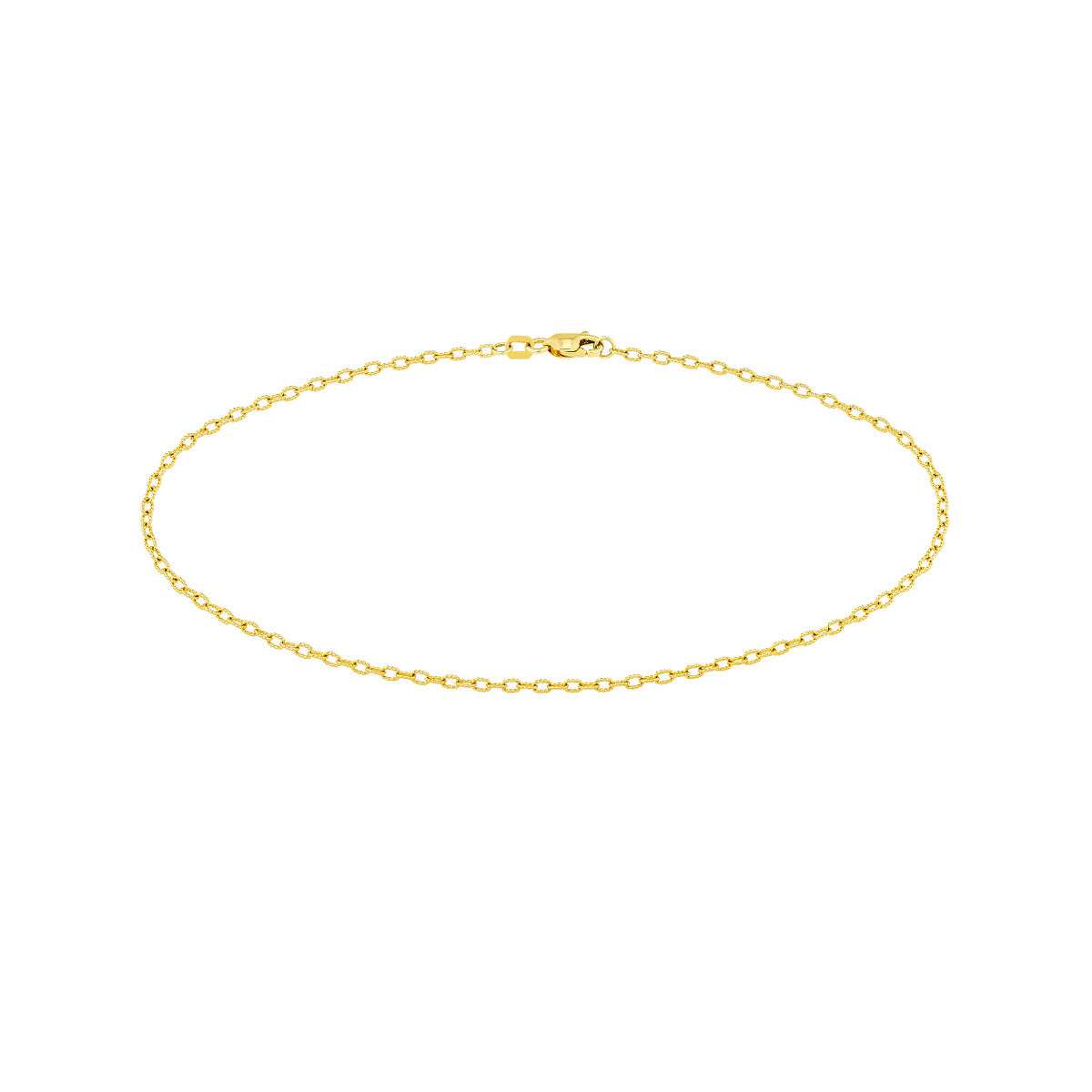 1.85mm Designer Rolo Chain with Lobster Lock Heramythras Anklet Midas