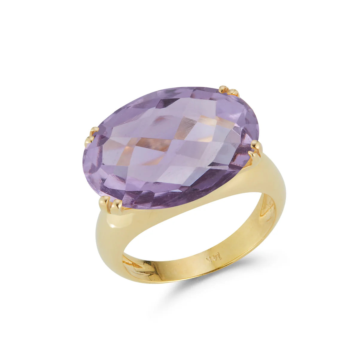 14K-Y AMETHYST COCKTAIL RING