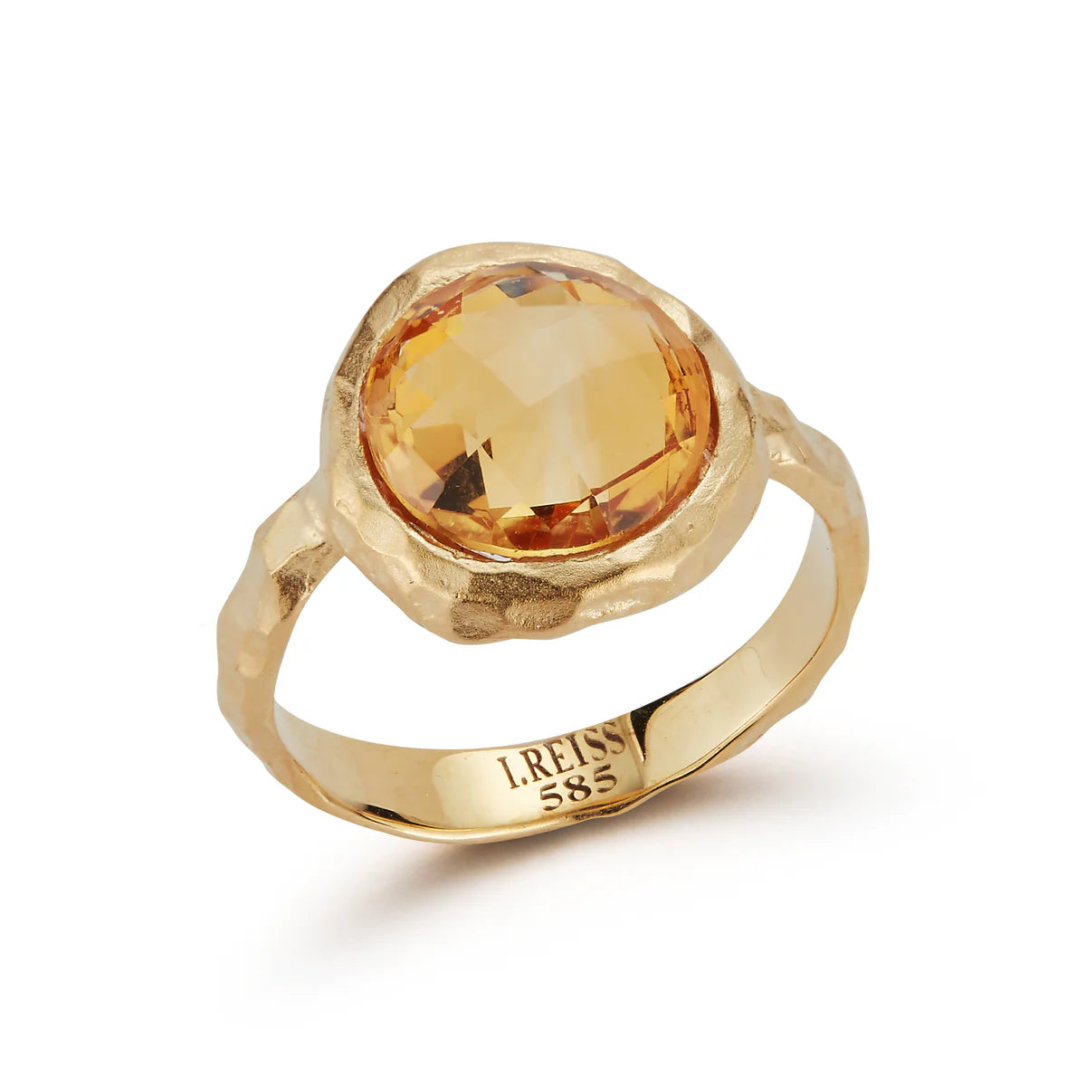 14K-Y CITRINE COCKTAIL RING