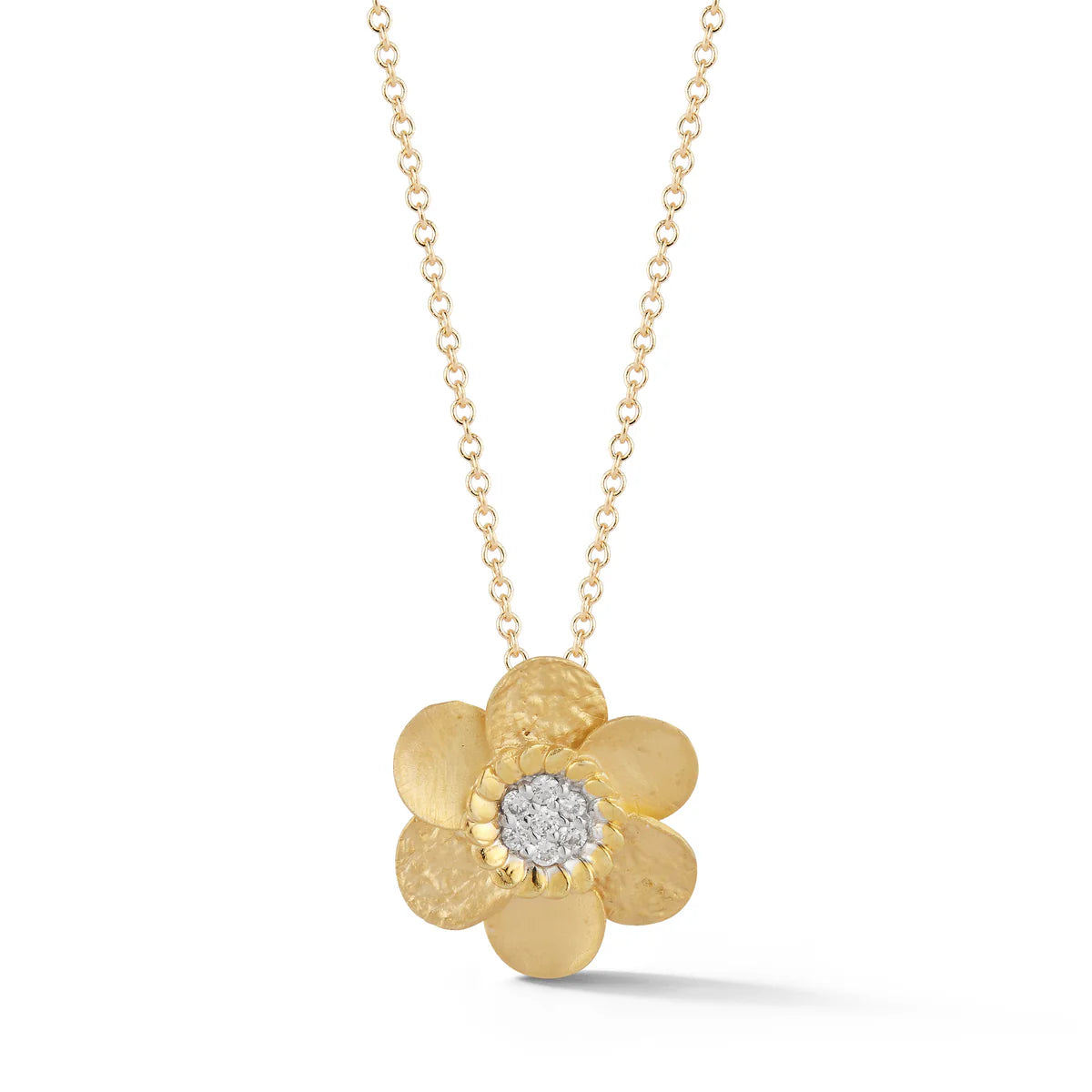 14K-Y DAISY PENDANT 0.07 CARAT