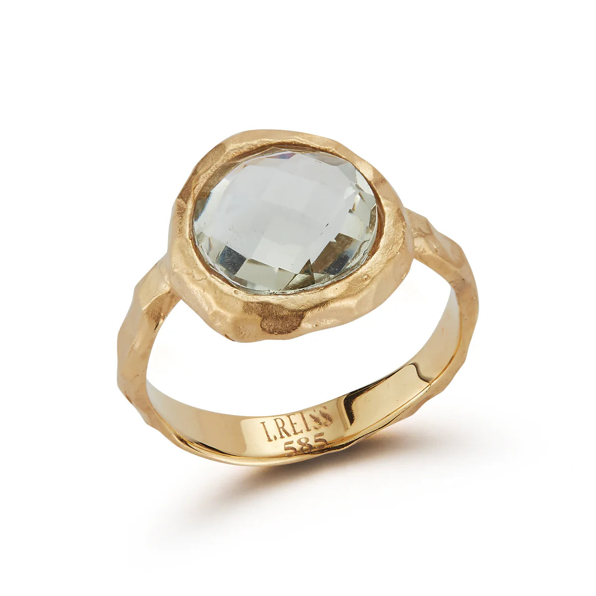14K-Y GREEN AMETHYST COCKTAIL RING