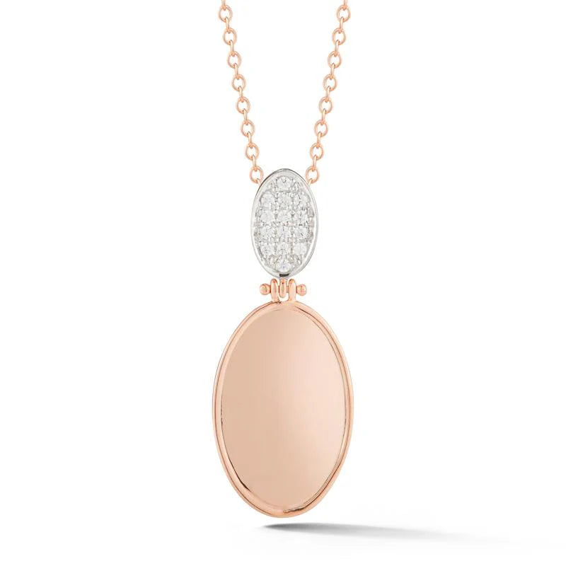 14K-Y OVAL PENDANT 0.14 CARAT