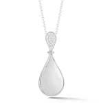 14K-Y TEAR-DROP PENDANT 0.15CARAT