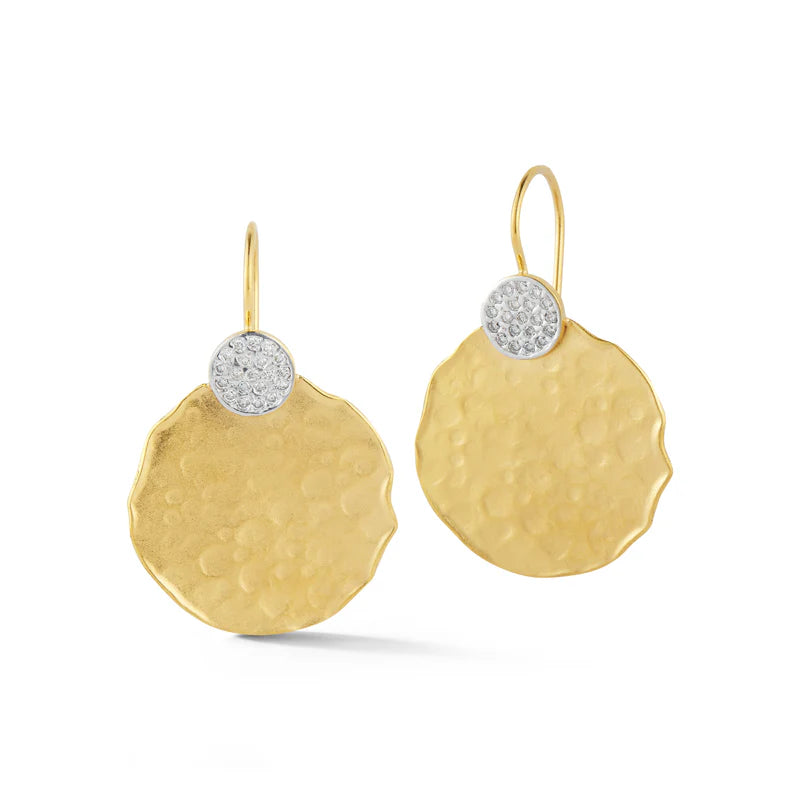 14K-Y GALLERY EARR., 0.25CT