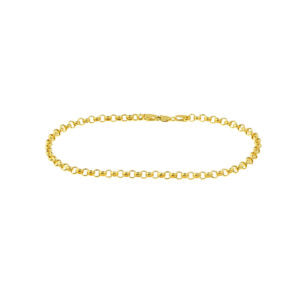 3.75mm Hollow Rolo Chain with Lobster Lock Heramythras Anklet Midas