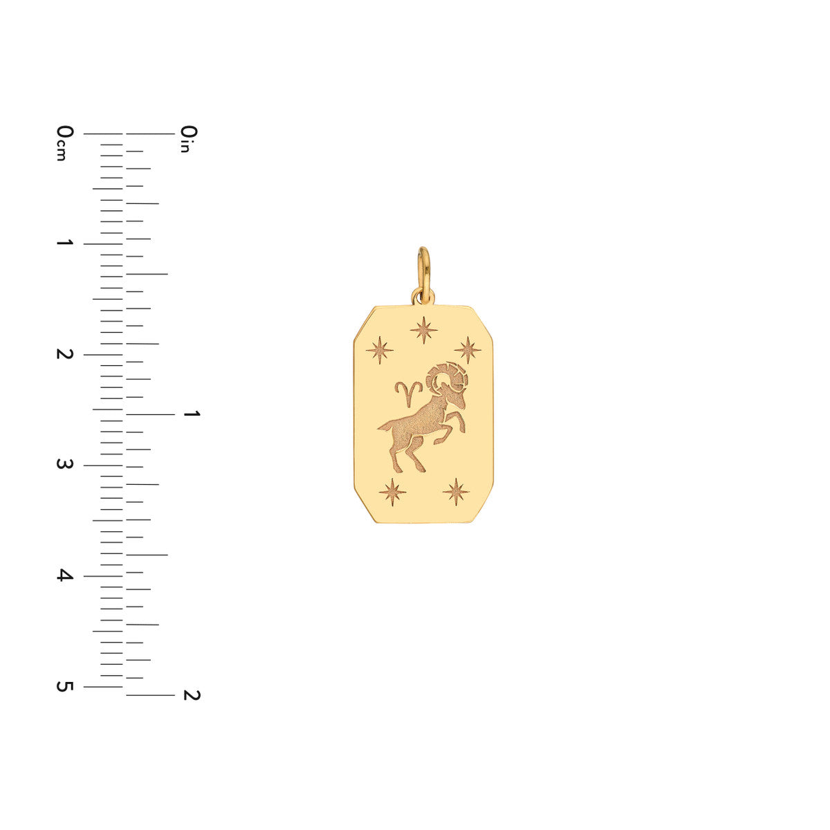 Aries Engraved Pendant