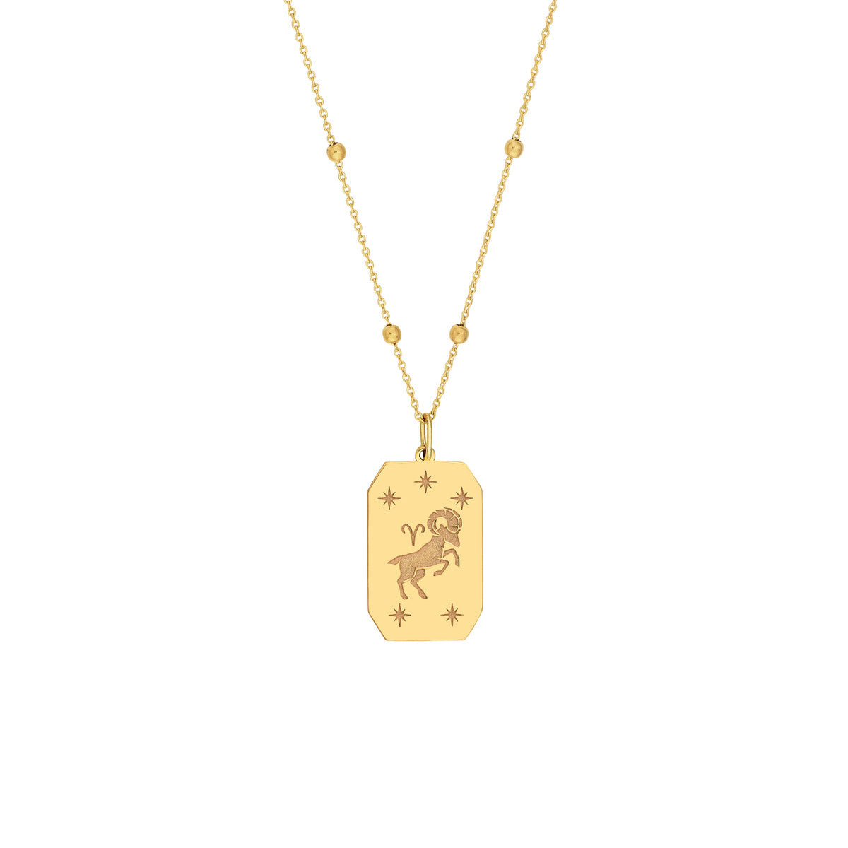 Aries Engraved Pendant