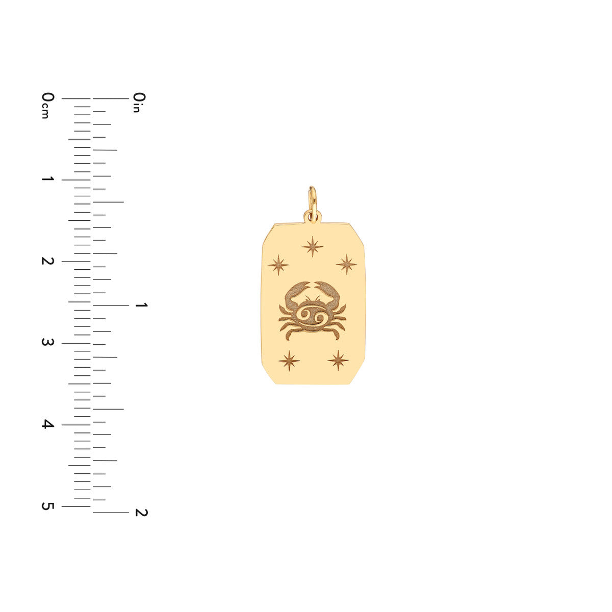Cancer Engraved Pendant