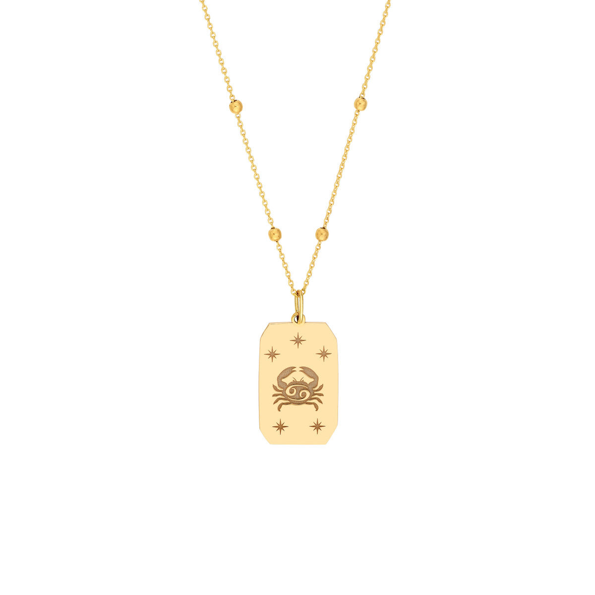 Cancer Engraved Pendant