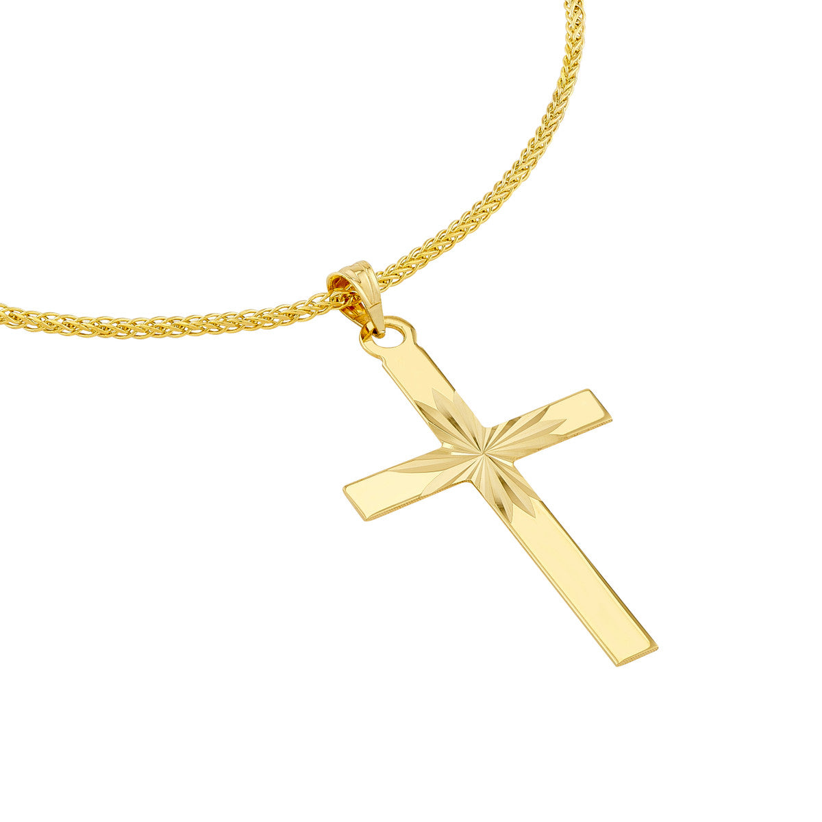 Diamond Cut Center Cross