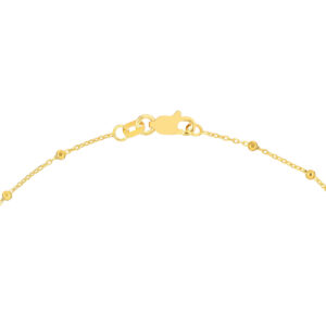Faceted Bead Saturn Chain Heramythras Anklet