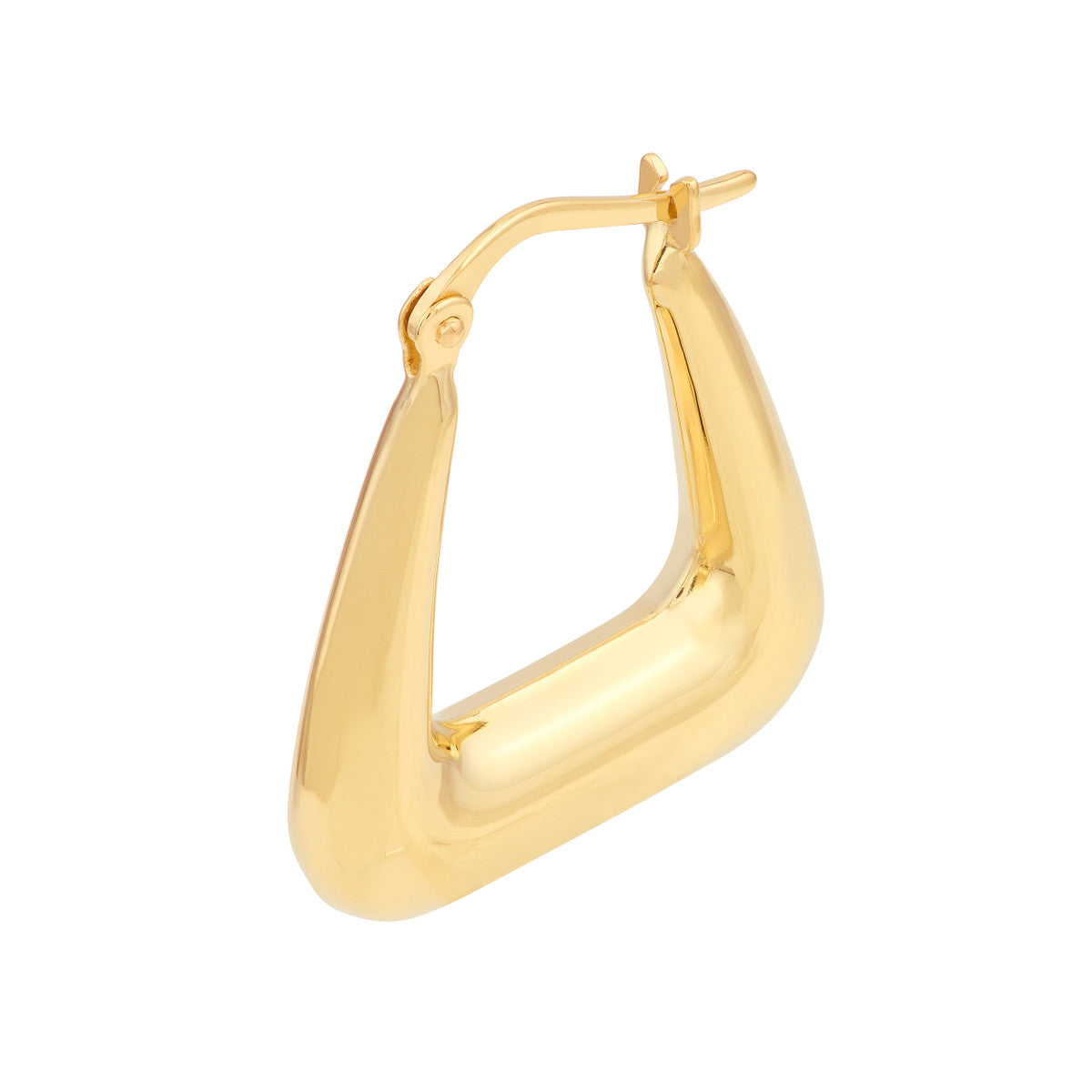 Graduated Square Puff Hoop Earrings