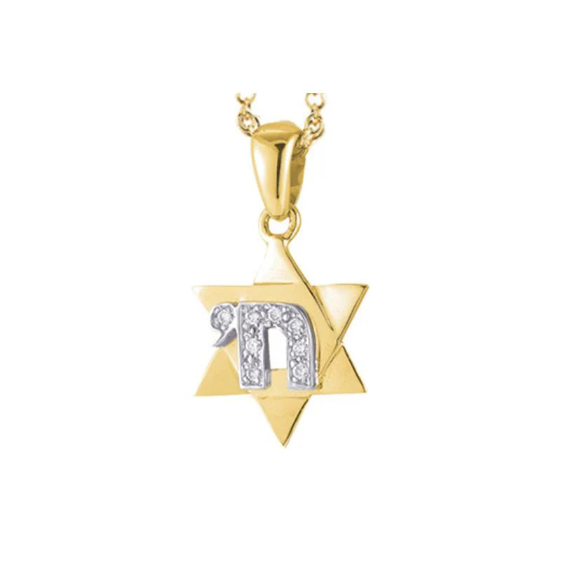 14K-Y STR & CHAI NECK 0.10CT