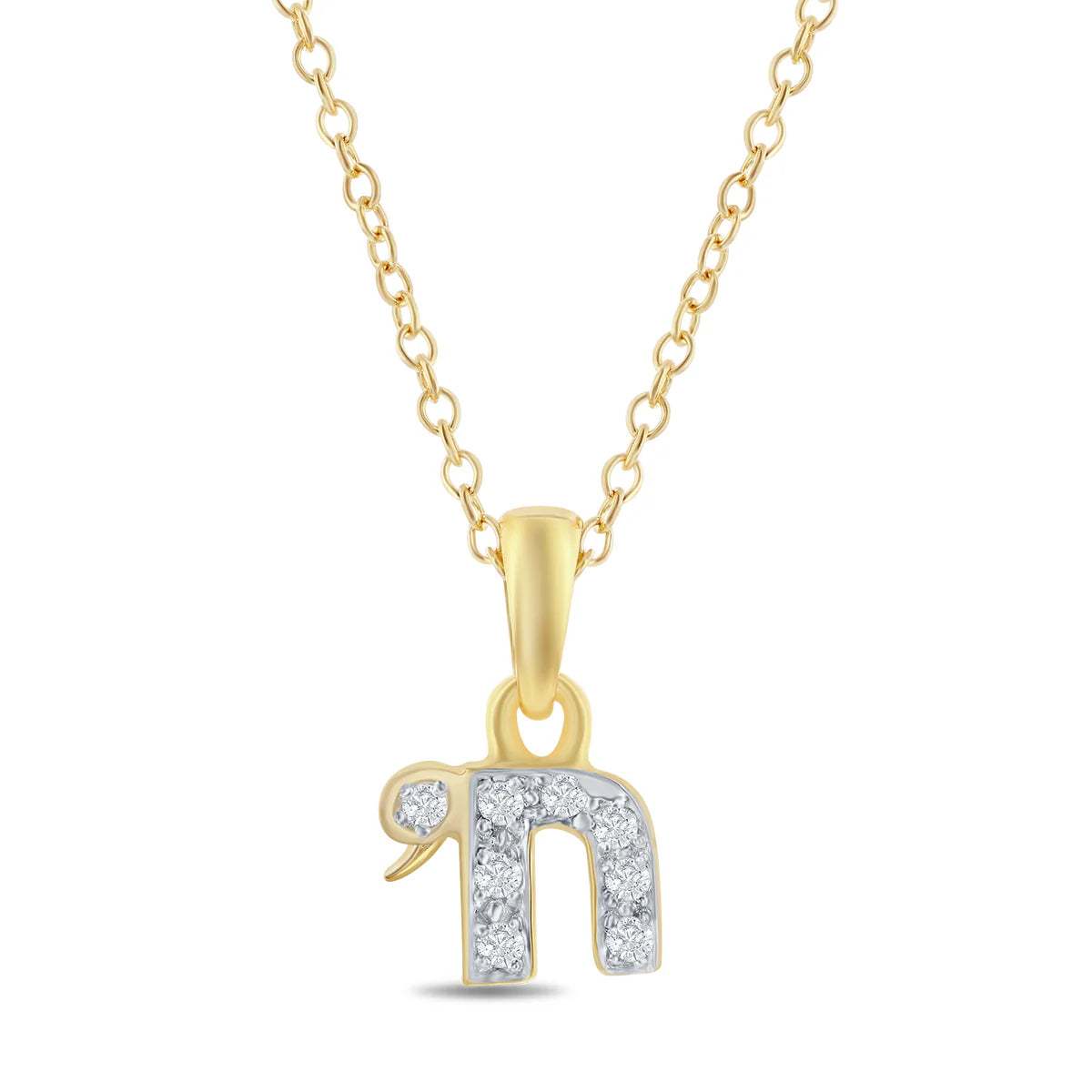 14K-Y CHAI PEND., 0.05CT