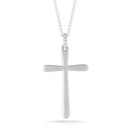 14K-Y CROSS PEND., 0.05CT