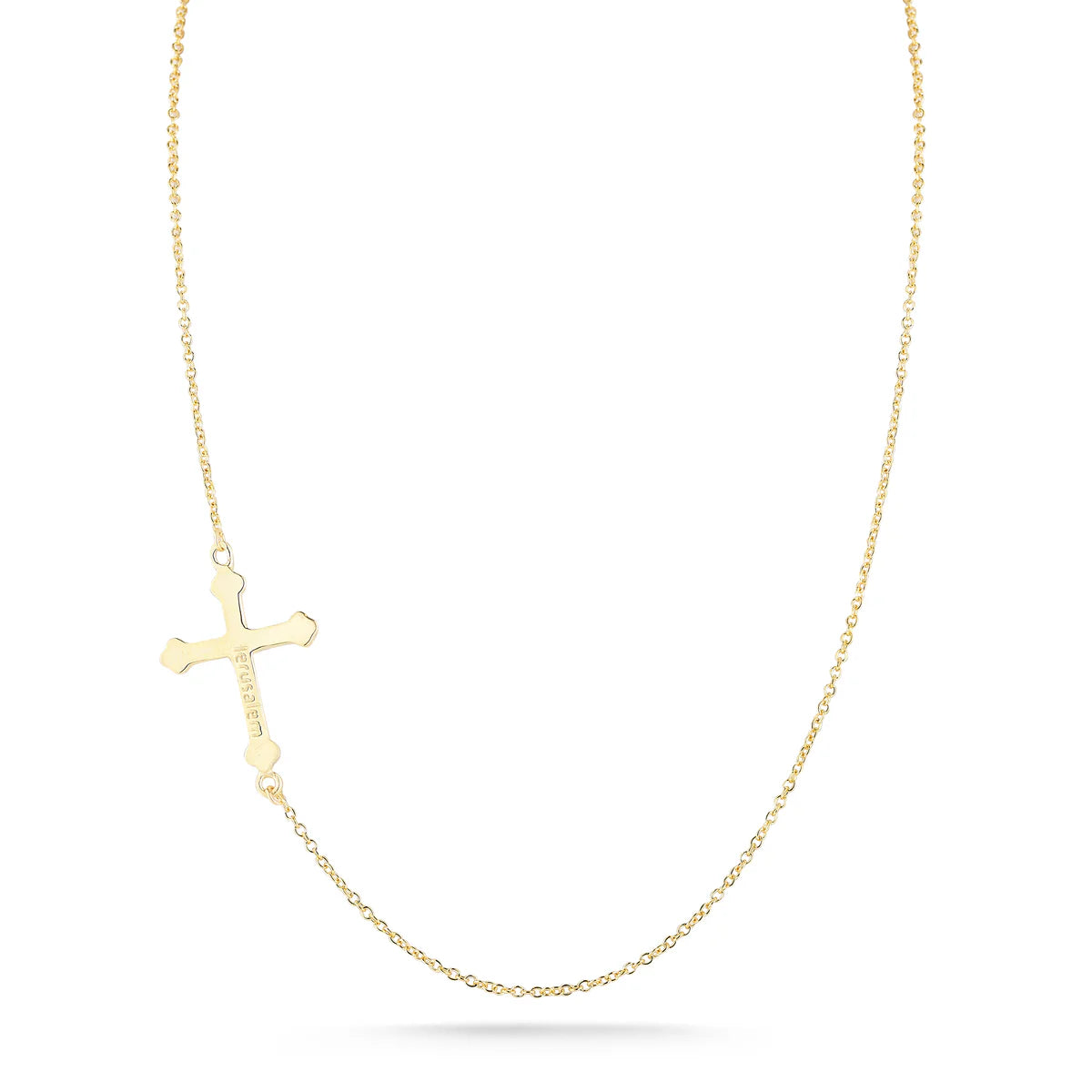 14K-Y JERUSALEM CROSS NECKLACE