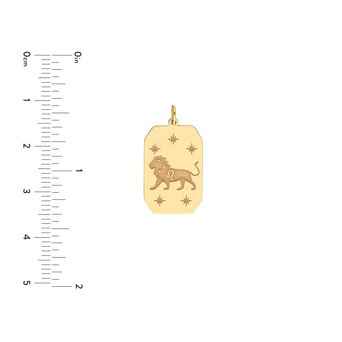 Leo Engraved Pendant