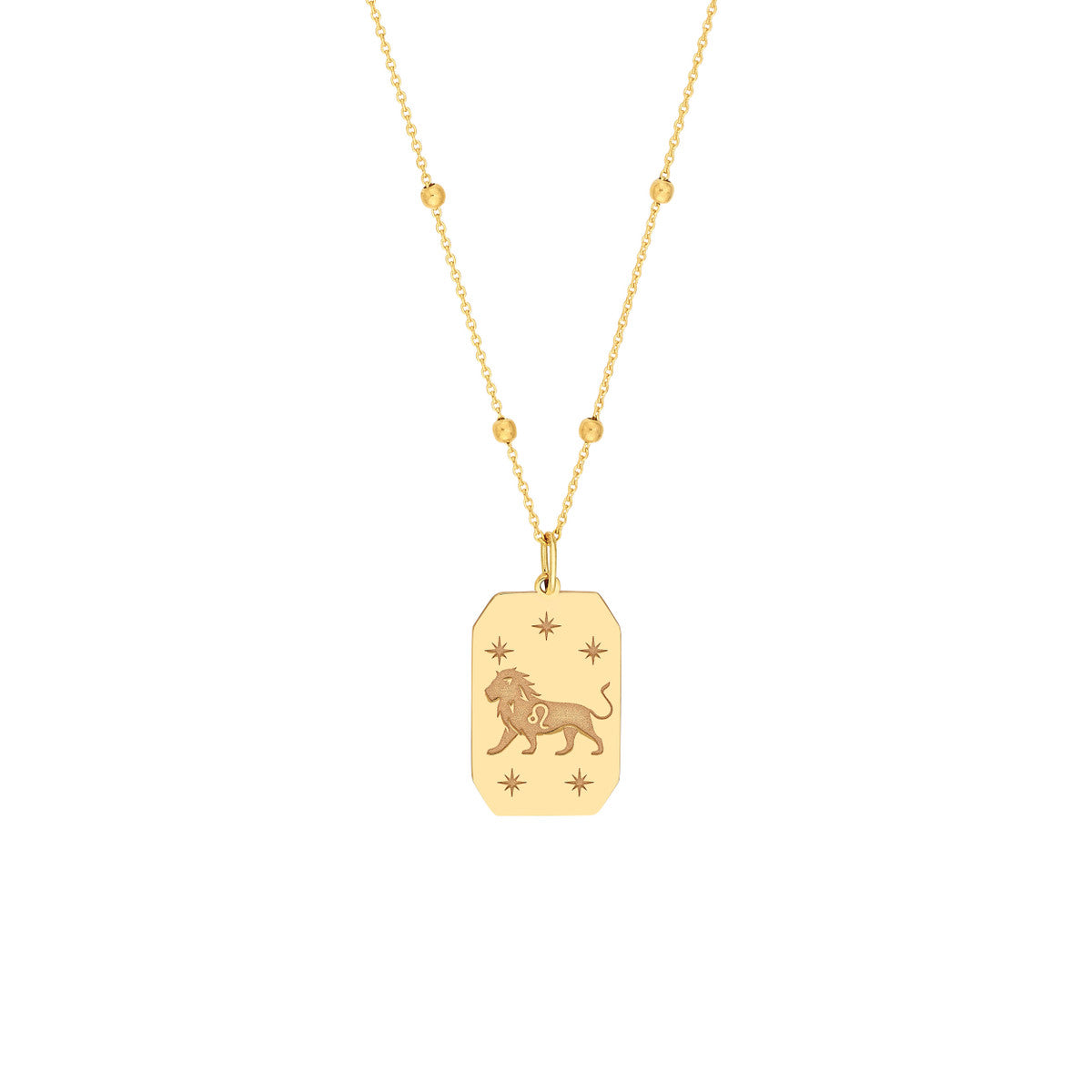 Leo Engraved Pendant