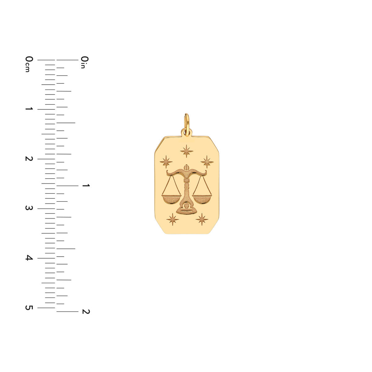 Libra Engraved Pendant
