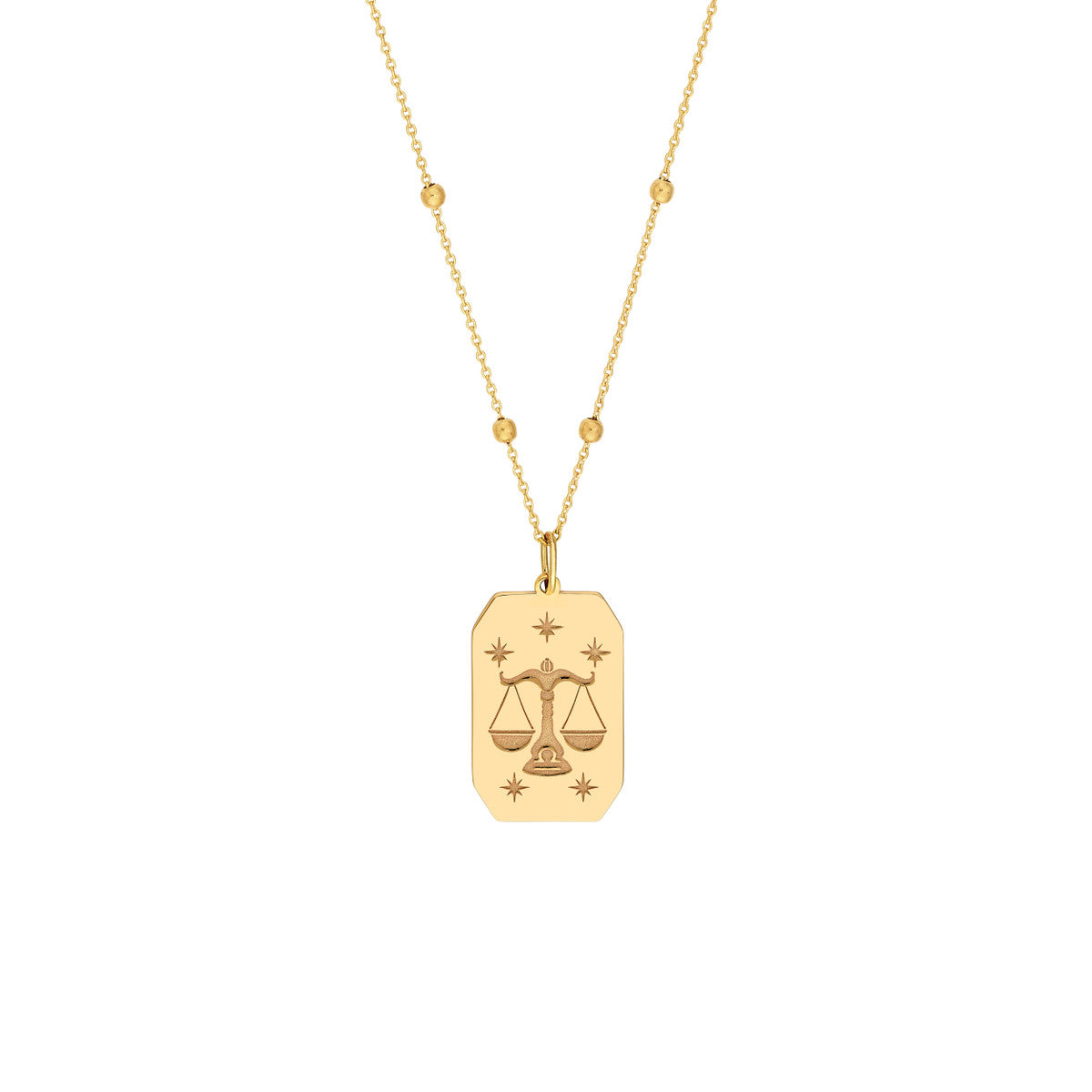 Libra Engraved Pendant