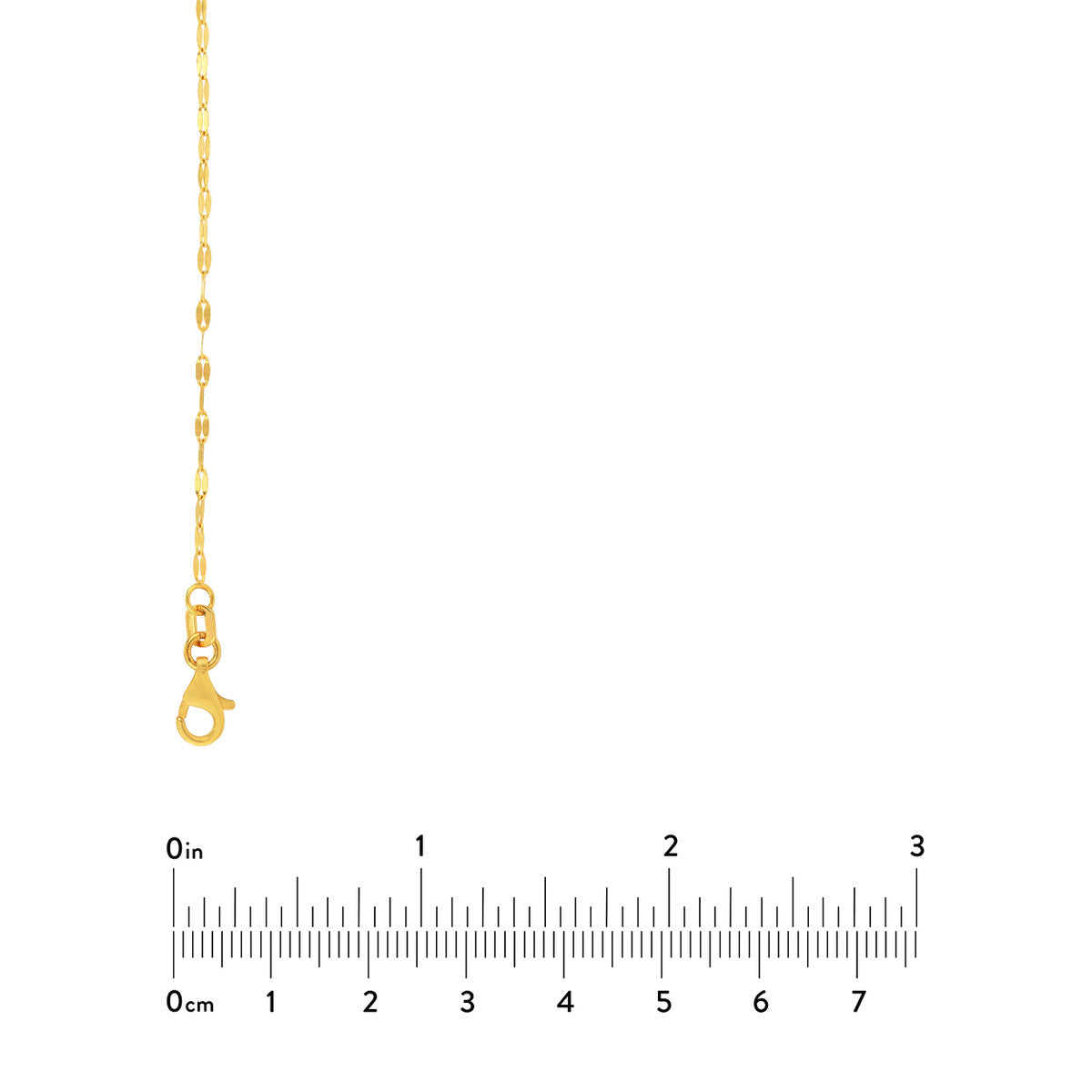Flat Mariner Chain Star Stations Necklace