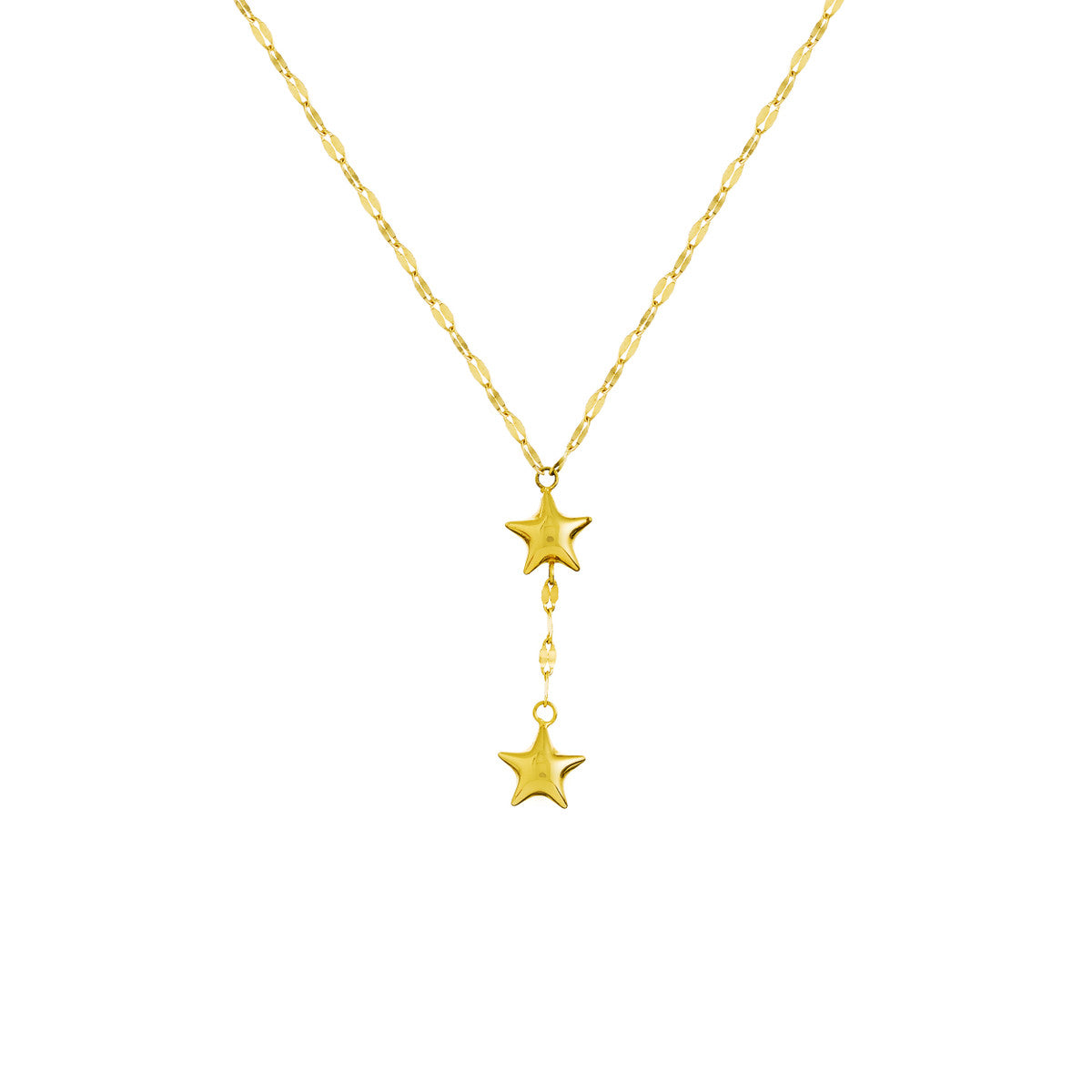 Adjustable Puffed Star Drop Baby Necklace