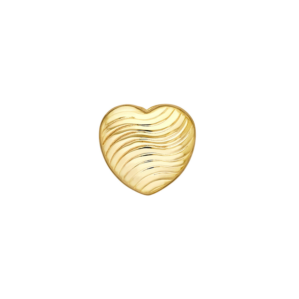 Heart Wave Pattern Stud Earrings