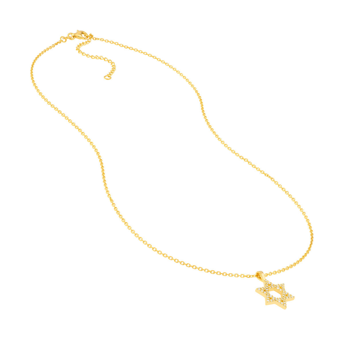 1/5tcw Diamond Star of David Necklace