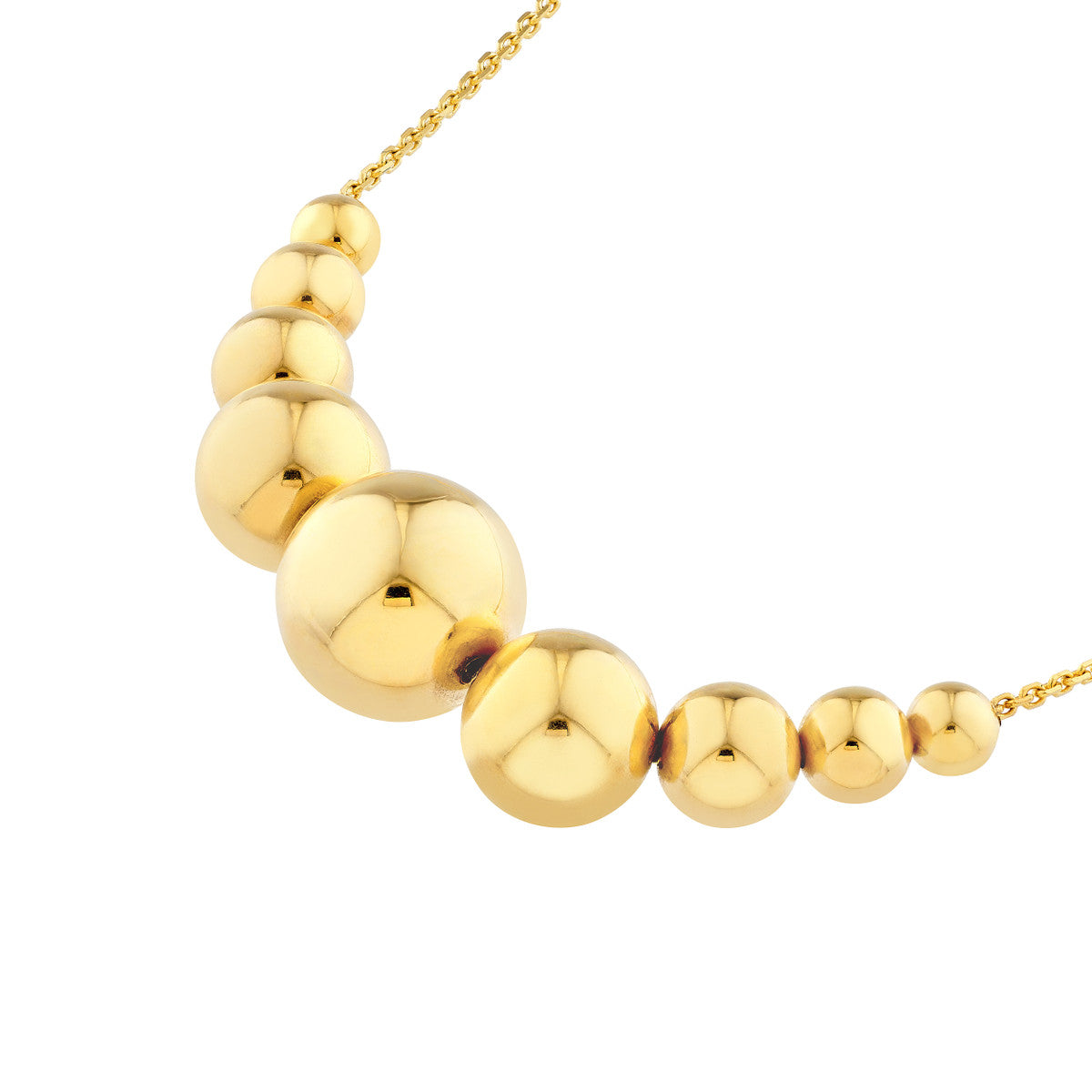 Gradiant Round Bead Necklace