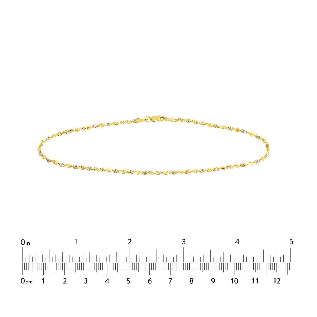 2.10mm @ Tone Dorica Chain with Lobster Lock anklet