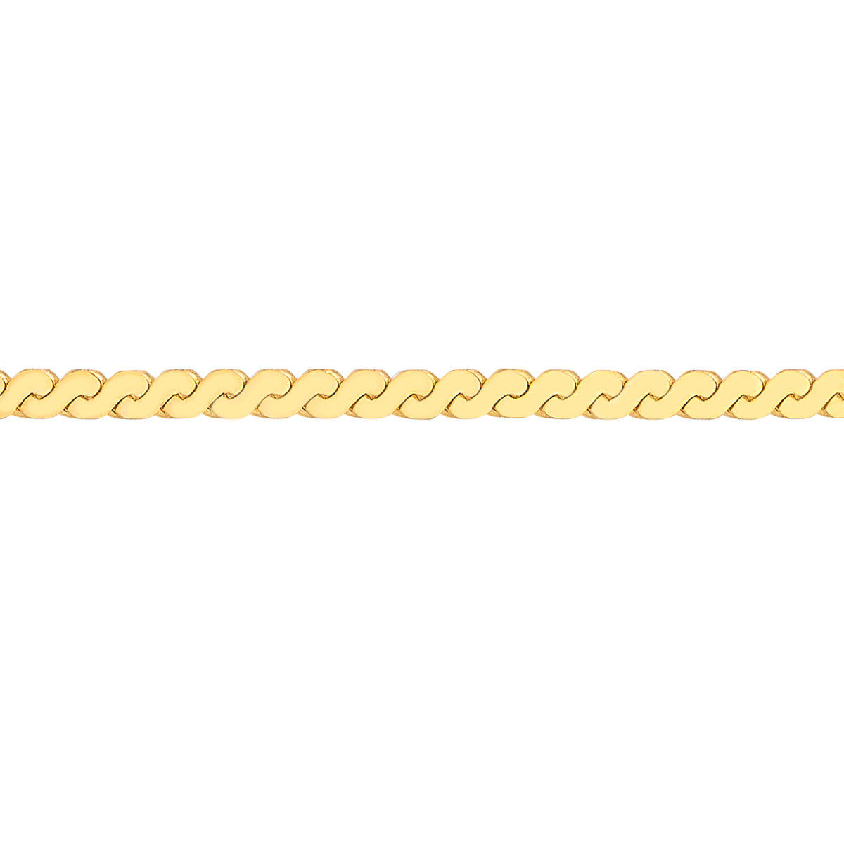 2.0mm Serpentine Chain with Lobster Lock