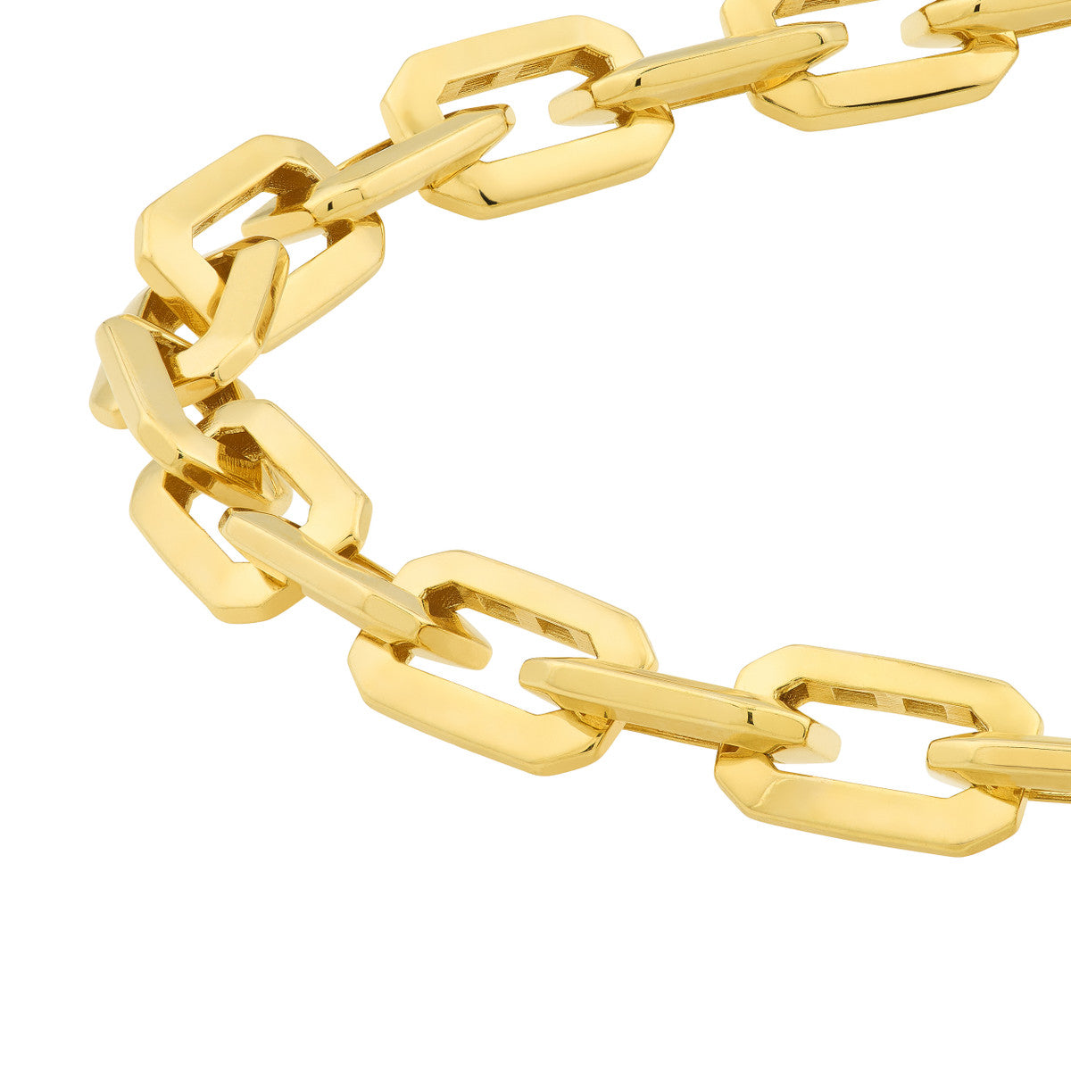 Octagon Long Link Fancy Bracelet