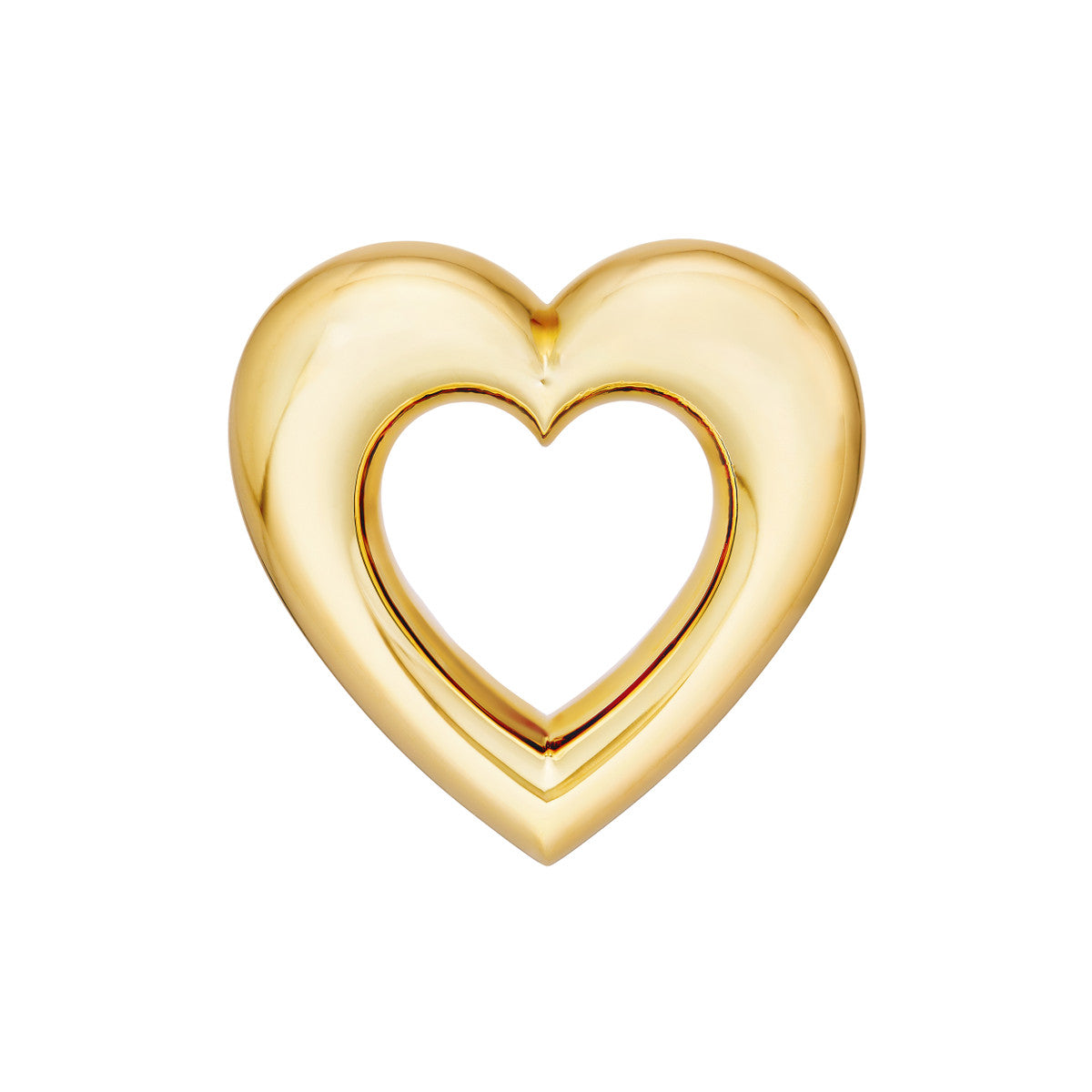 Open Heart Stud Earrings