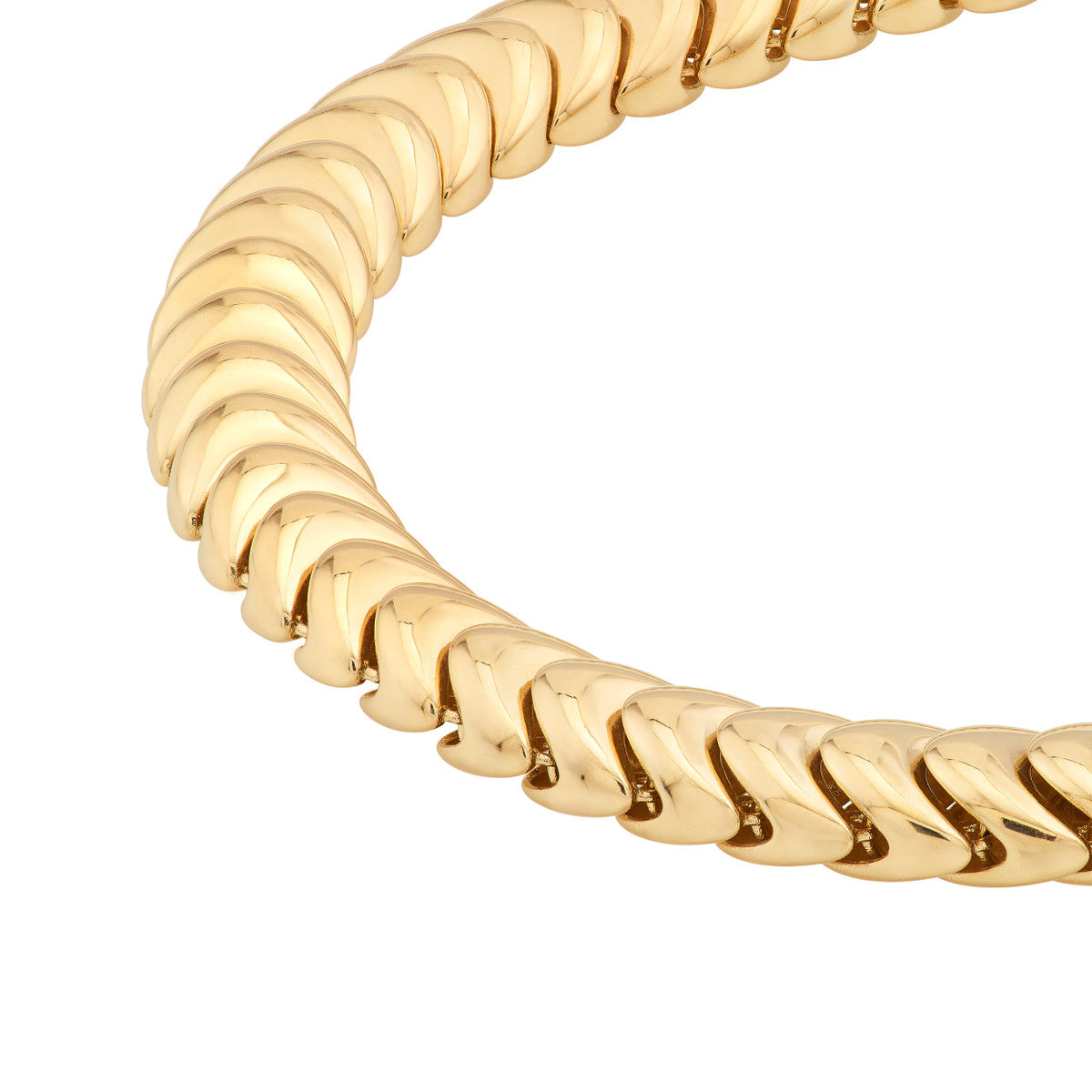 Polished Caterpillar Chain Bracelet