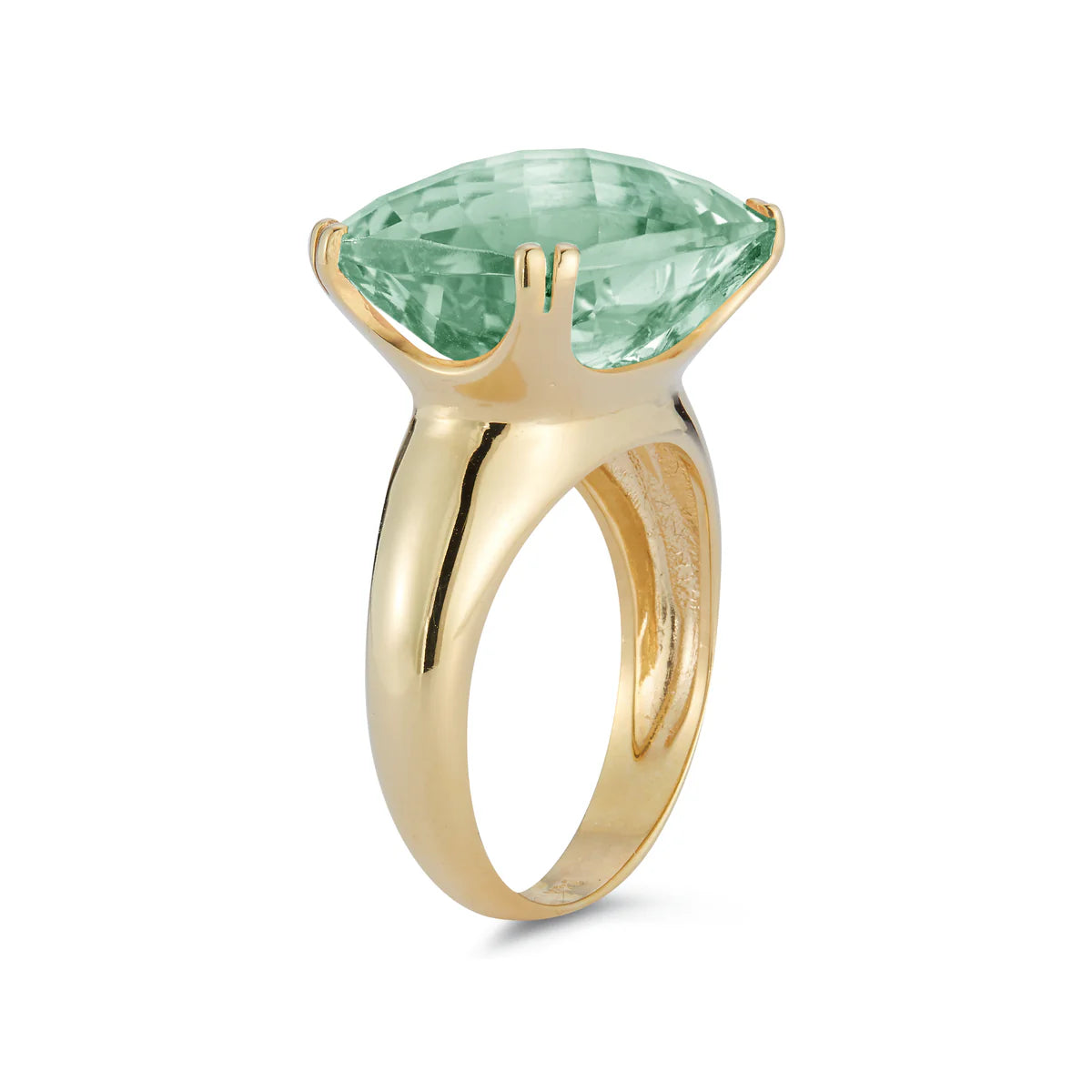 Green Amethyst Cocktail Ring