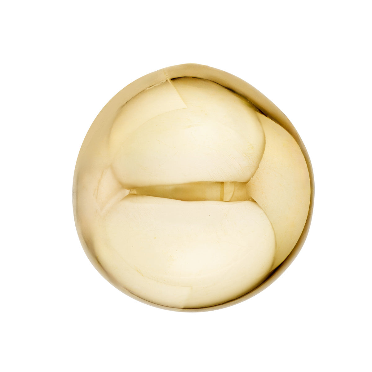 Round Polished Button Omega Earrings