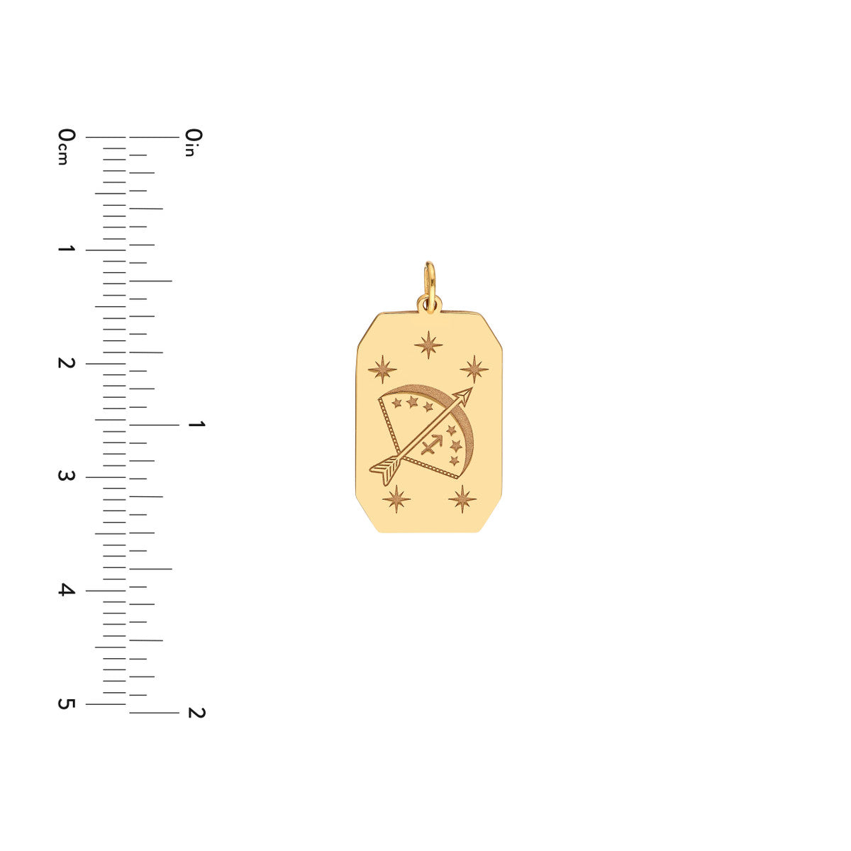 Sagittarius Engraved Pendant