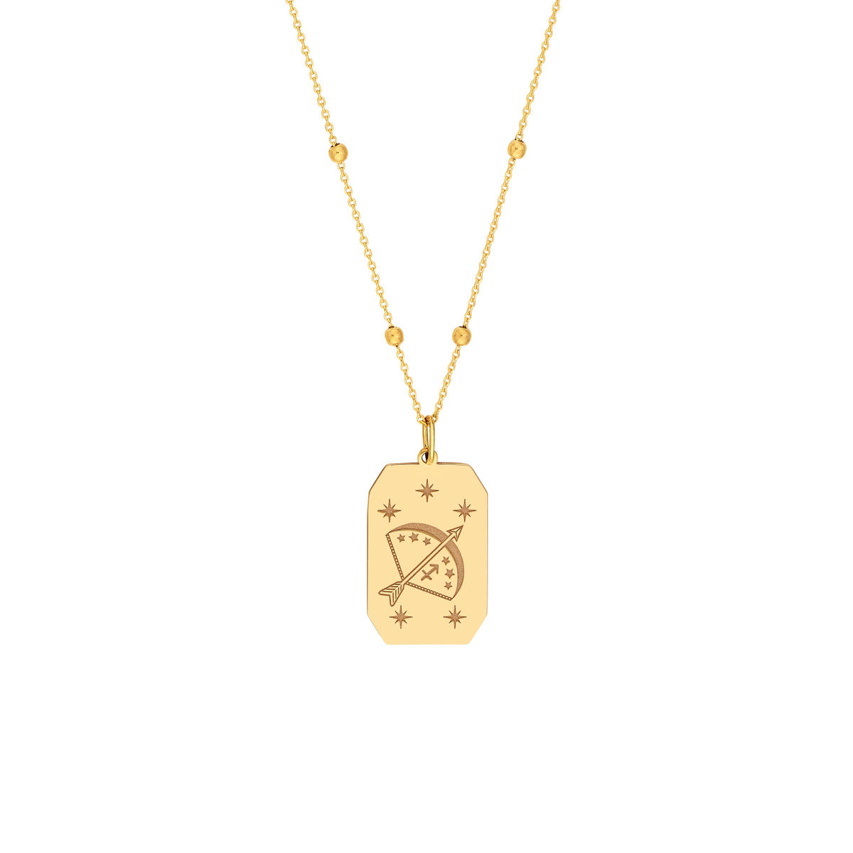 Sagittarius Engraved Pendant
