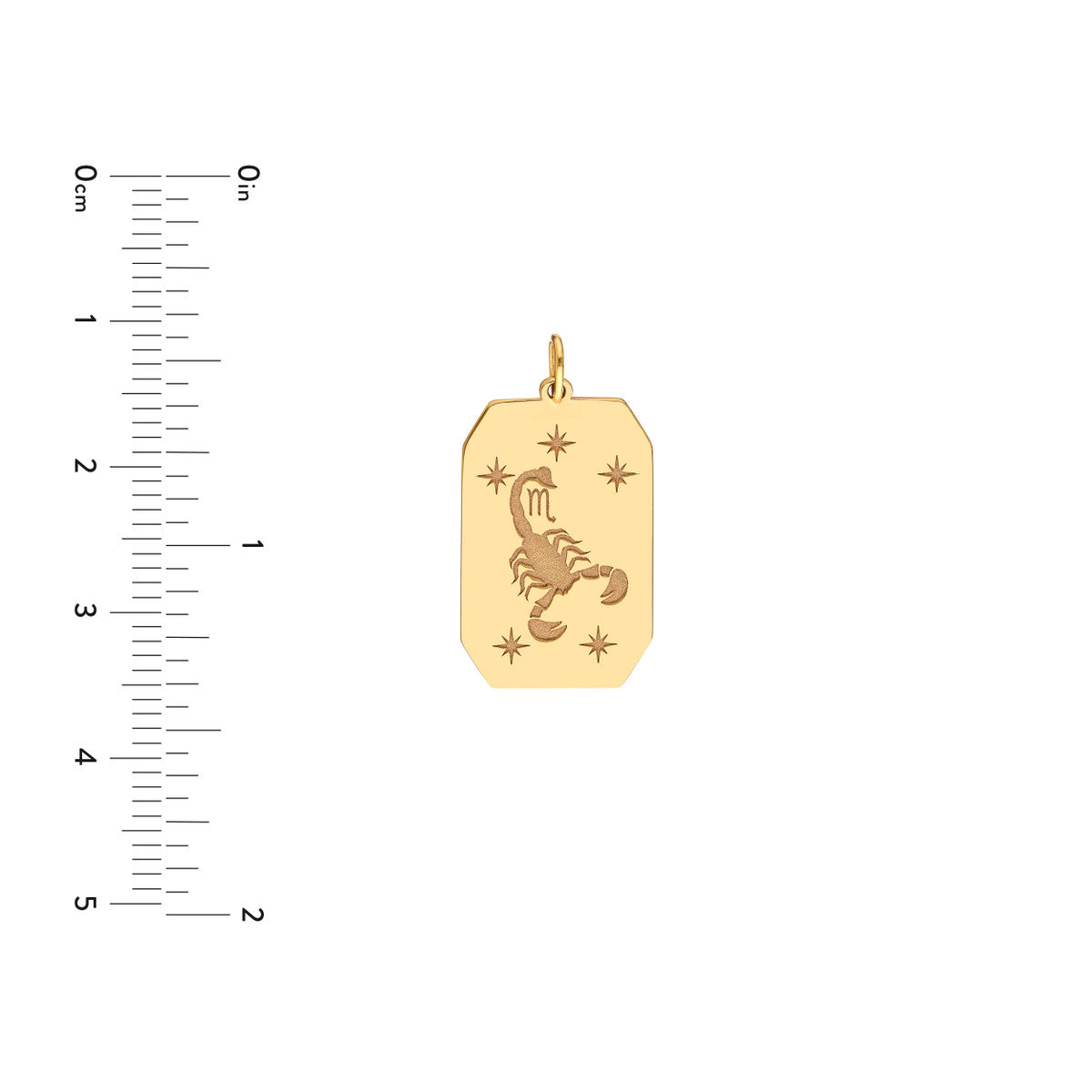 Scorpio Engraved Pendant