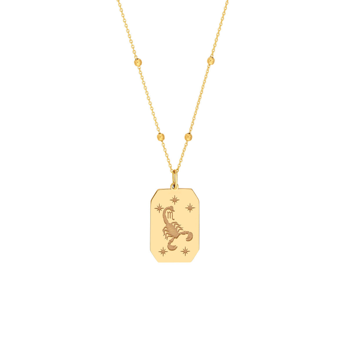 Scorpio Engraved Pendant