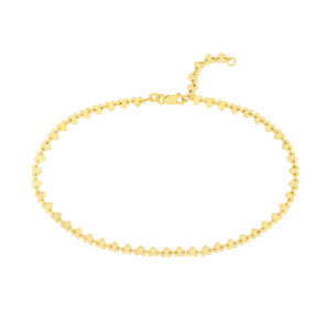 Side by Side Heart Station Anklet Heramythras Midas