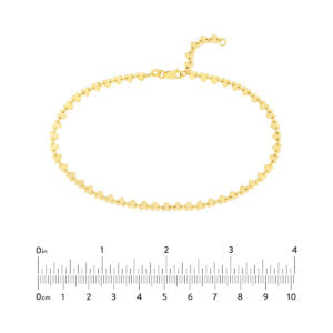 Side by Side Heart Station Anklet Heramythras Midas