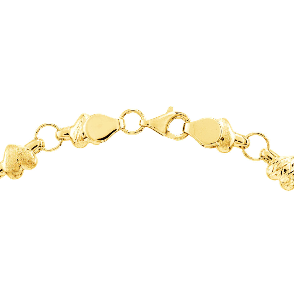 Stampato D/C and Satin Hearts Bracelet