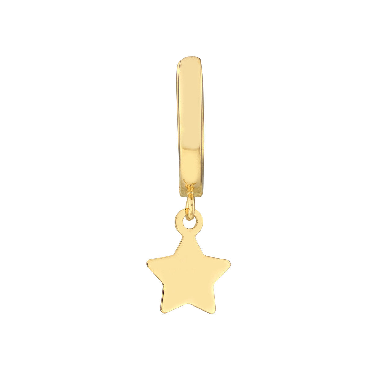 Mini Huggie Hoop Earrings with Star Drop