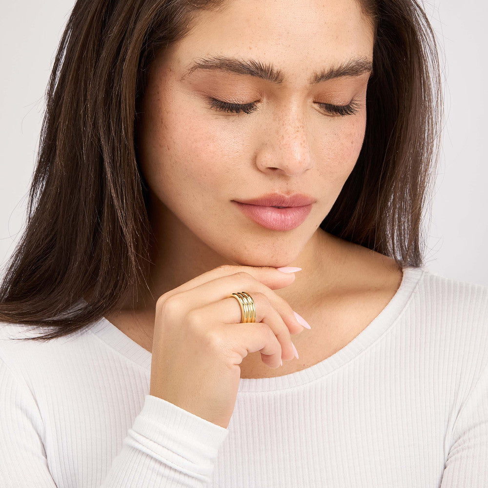 Triple Ridge Band Ring