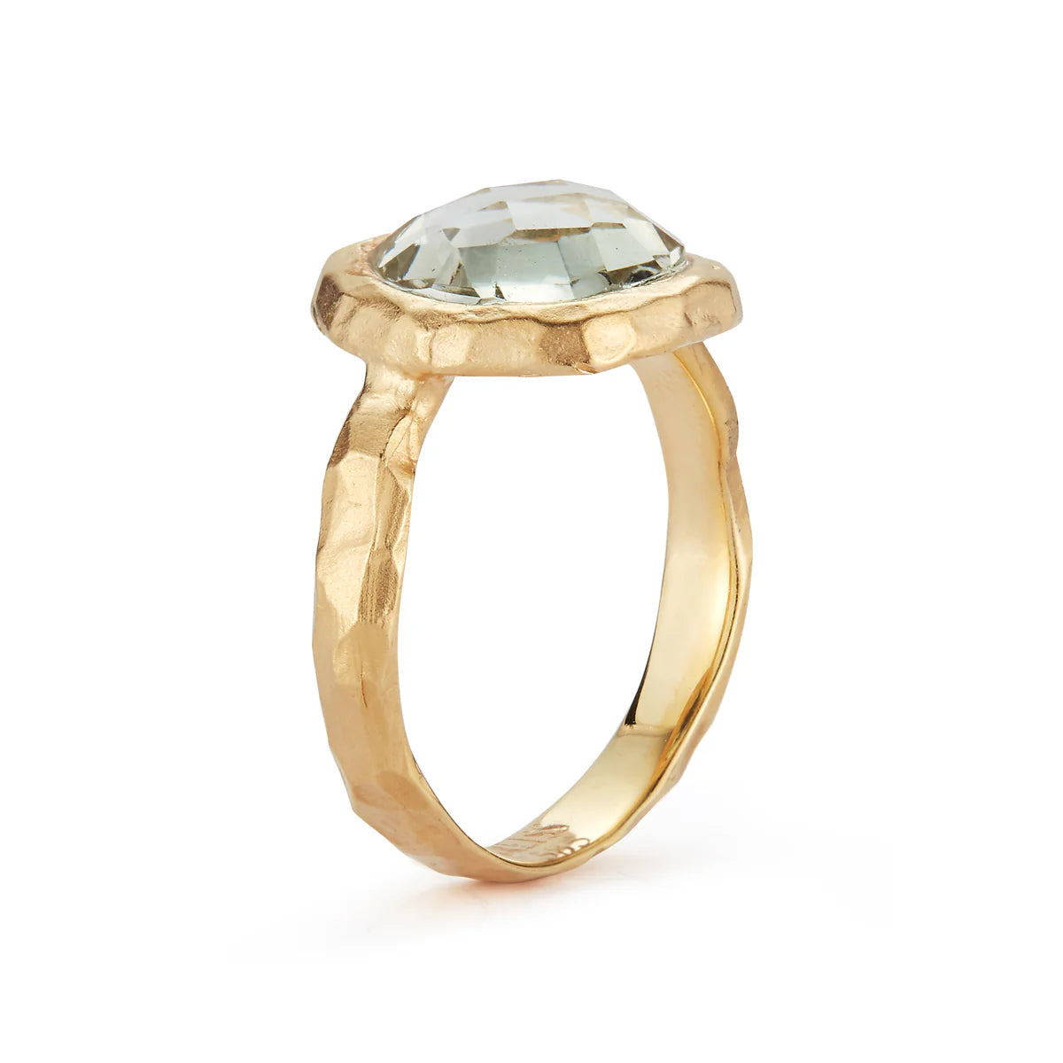 14K-Y GREEN AMETHYST COCKTAIL RING