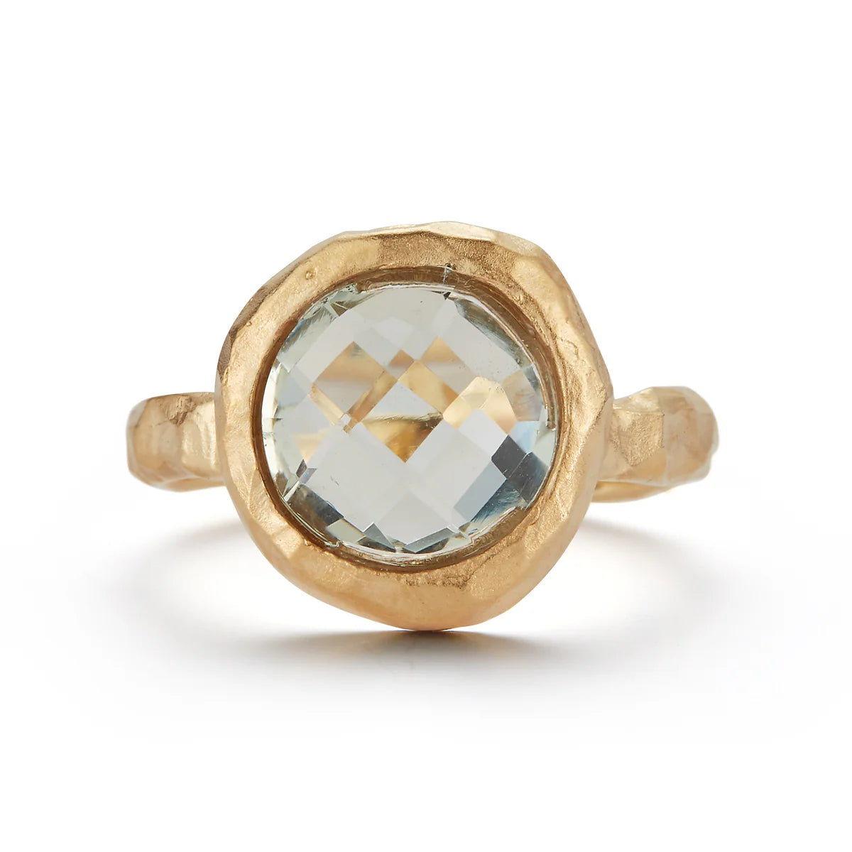 14K-Y GREEN AMETHYST COCKTAIL RING