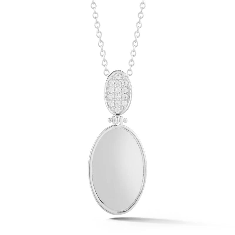 14K-Y OVAL PENDANT 0.14 CARAT