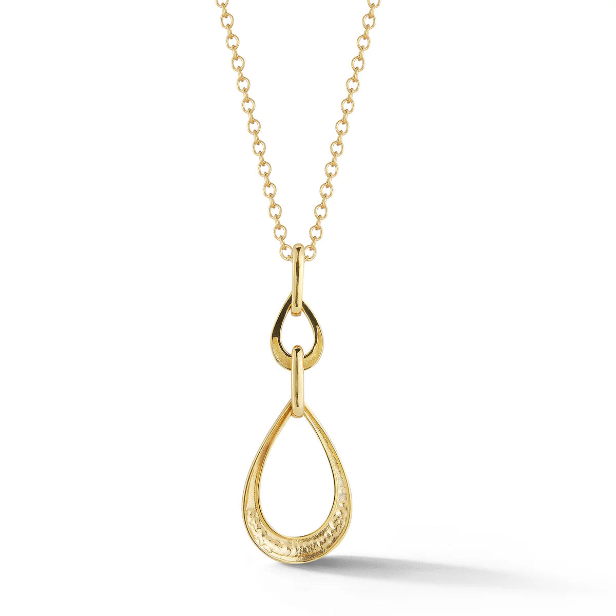 14K-Y TEAR-DROP PENDANT 0.07 CARAT