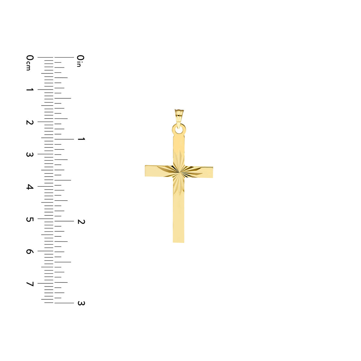 Diamond Cut Center Cross